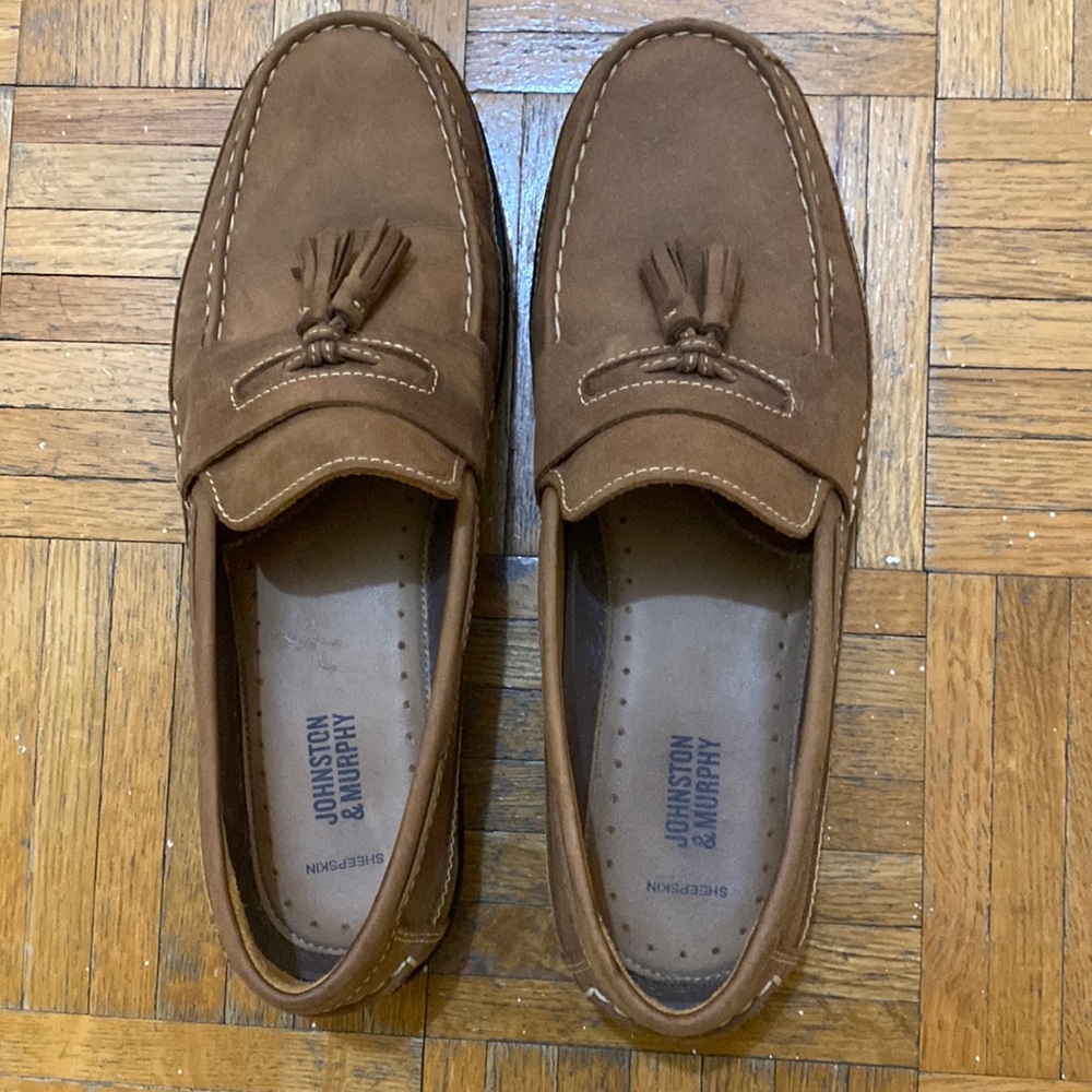 Johnston & Murphy mens sizw 10.5 brown loafer